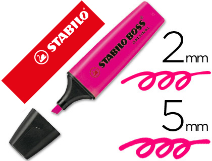 Marcador fluorescente Stabilo Boss Original tinta rosa